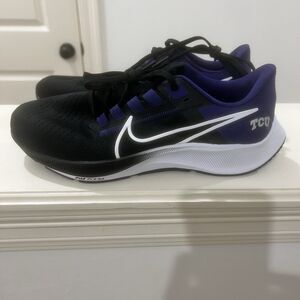 Nike TCU Horned Frogs Air Zoom Pegasus 38 Purple Black DJ0855-001 Men's Size 12